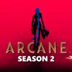 arcane season 2 release date, arcane season 2, arcane, arcane season 2 revealed, a screenshot of from the arcane season 2 release date reveal with the words arcane season 2 at the bottom part of the thumbnail