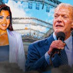 ESPN reporter Molly Qerim and Indianapolis Colts owner Jim Irsay