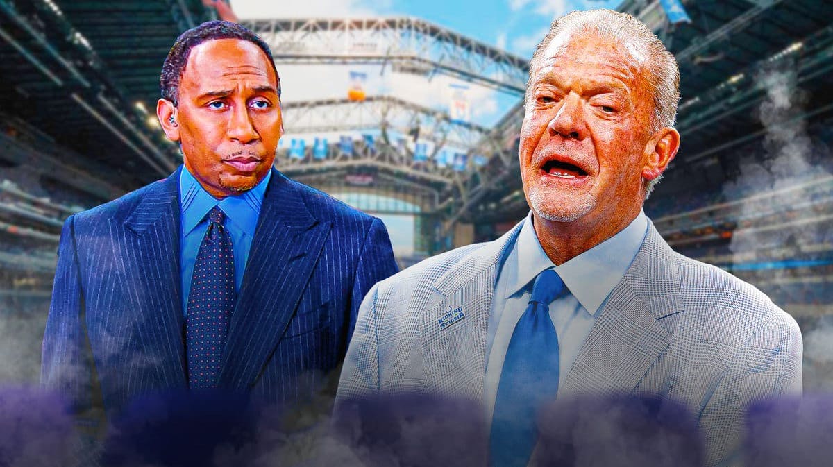 Indianapolis Colts owner Jim Irsay and ESPN First Take host Stephen A. Smith