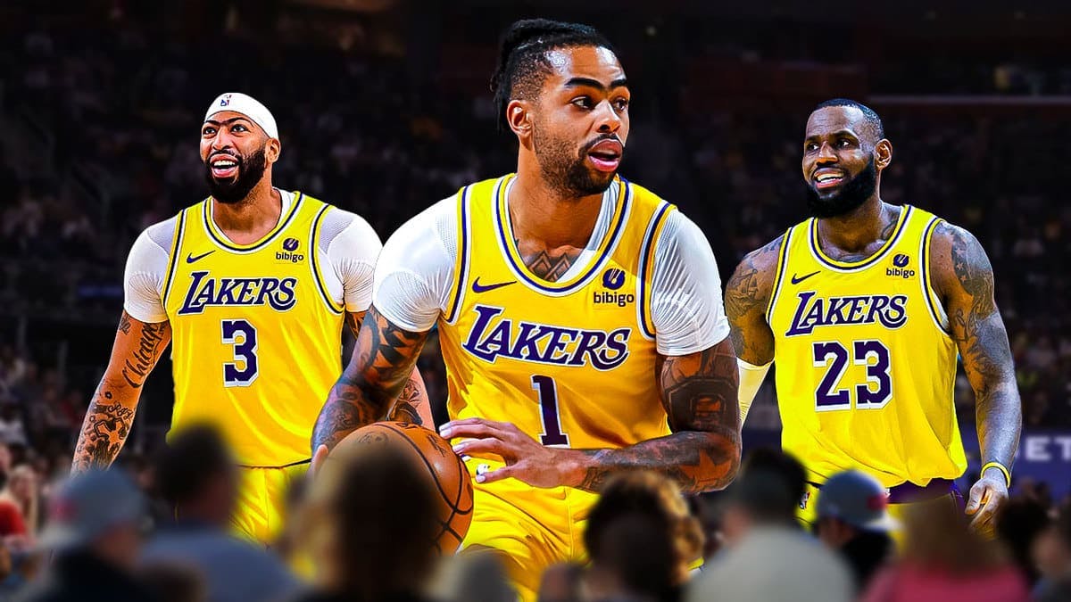 d'angelo russell anthony davis lebron james lakers