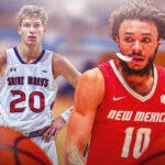 Aidan Mahaney, Saint Mary's, Jaelen House, New Mexico, March Madness, College basketball, Final Four