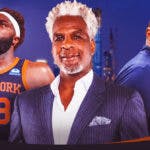 Patrick Ewing, Charles Oakley and Mitchell Robinson
