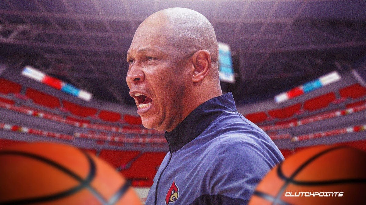 Louisville basketball coach Kenny Payne is fired up