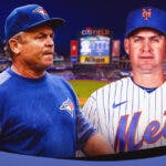 New York Mets new manager Carlos Mendoza (in Mets gear please) and John Gibbons (in Toronto Blue Jays uniform is okay.)