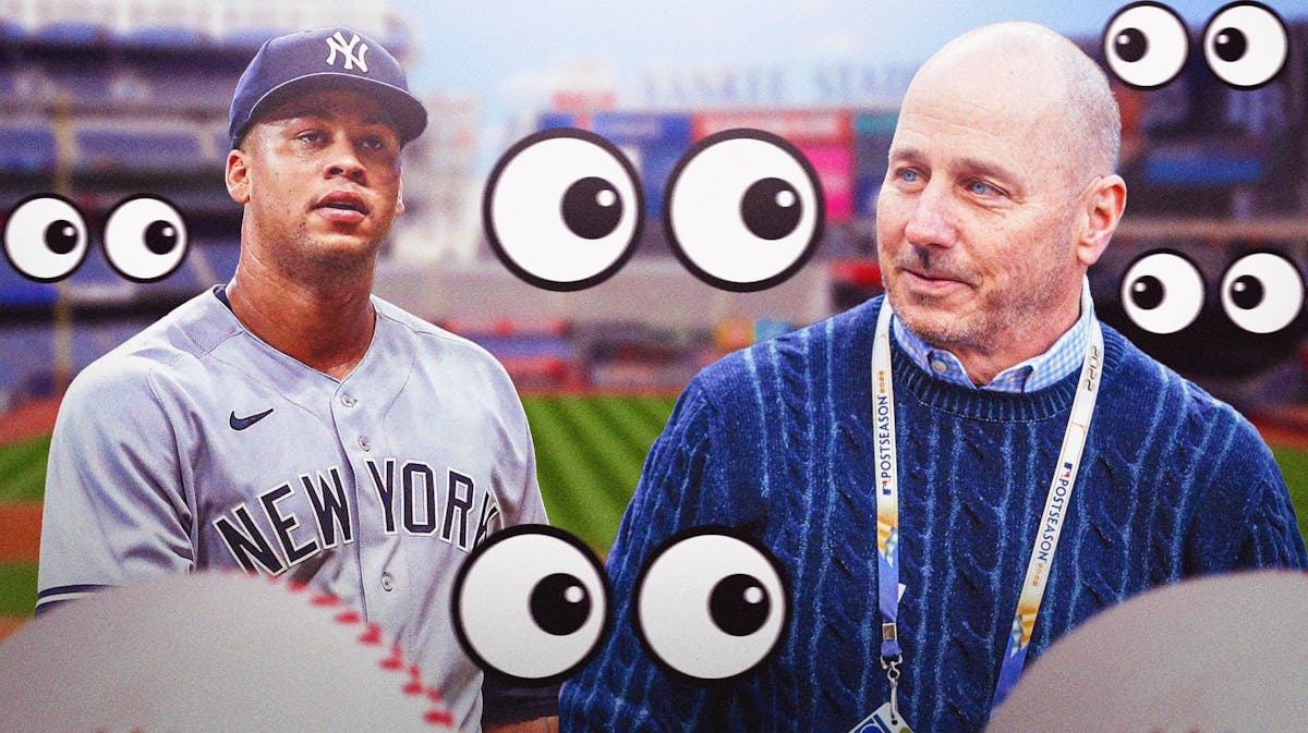 Frankie Montas, Brian Cashman, eyeball emojis