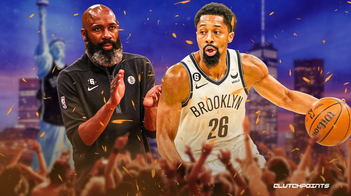 Nets' Spencer Dinwiddie and Jacque Vaughn on fire with fans cheering