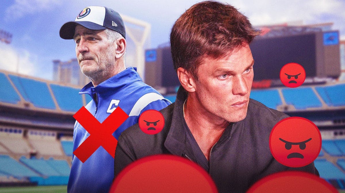 Frank Reich with a red X. Tom Brady with angry emojis