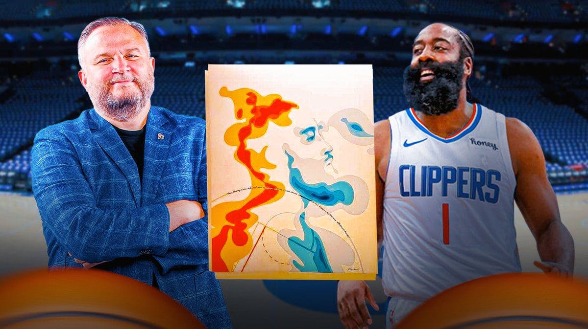 Daryl Morey has a James Harden portrait hanging in his living room