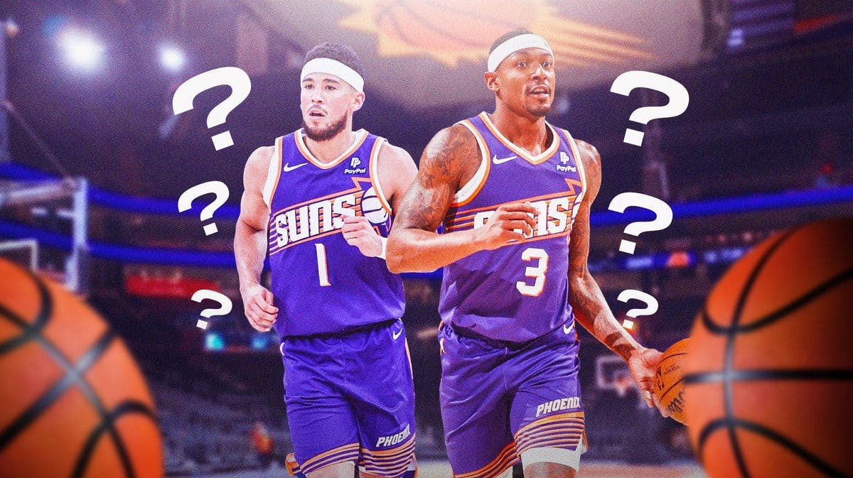 Suns' Devin Booker and Bradley Beal with question marks