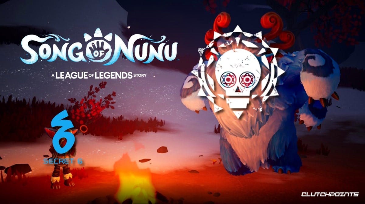 song of nunu, tequila works, secret 6, a screenshot from Song of Nunu with the logo for Secret 6 and Tequila Works superimposed on Nunu and Willump respectively