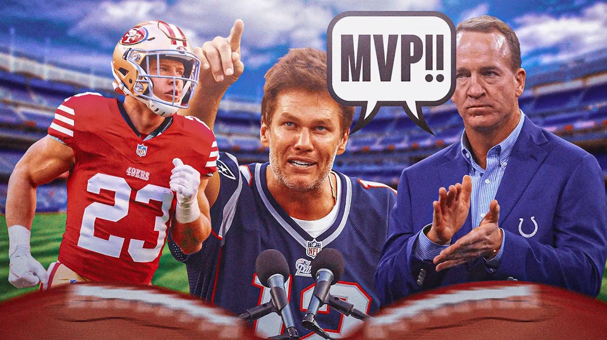 Christian McCaffrey MVP, 49ers, Tom Brady, Peyton Manning