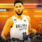 Nets' Ben Simmons with a health bar in the background