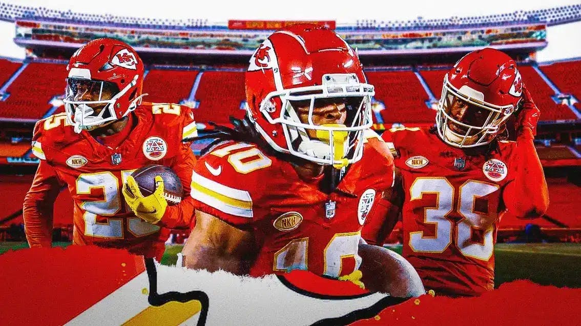 Chiefs' Isiah Pacheco, Clyde Edwards-Helaire, L’Jarius Sneed
