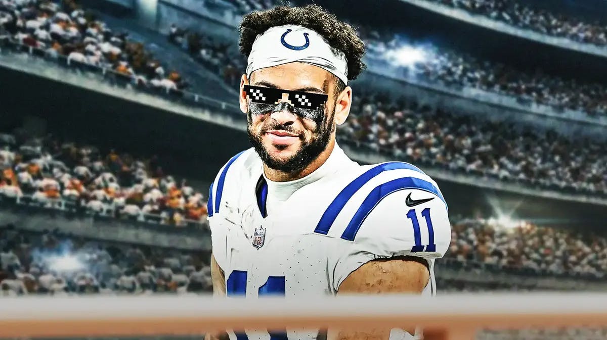ACTION SHOT Michael Pittman Jr (Colts) with deal with it shades