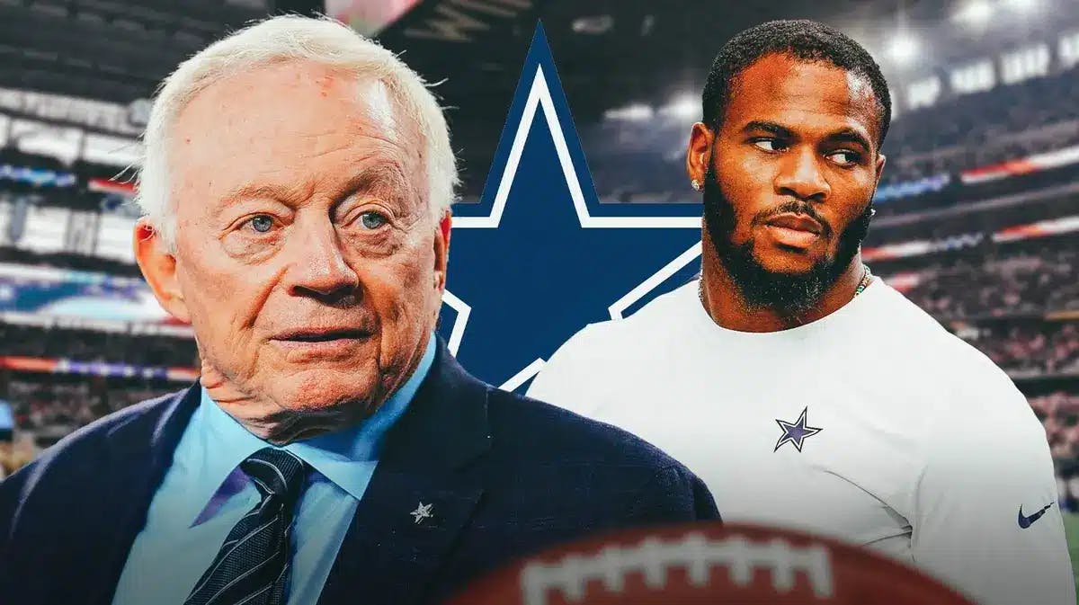 Dallas Cowboys owner Jerry Jones and linebacker Micah Parsons
