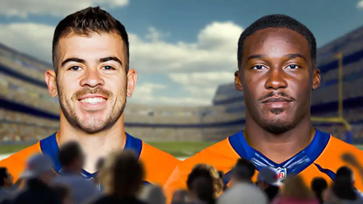 Denver Broncos receivers Michael Bandy and Phillip Dorsett