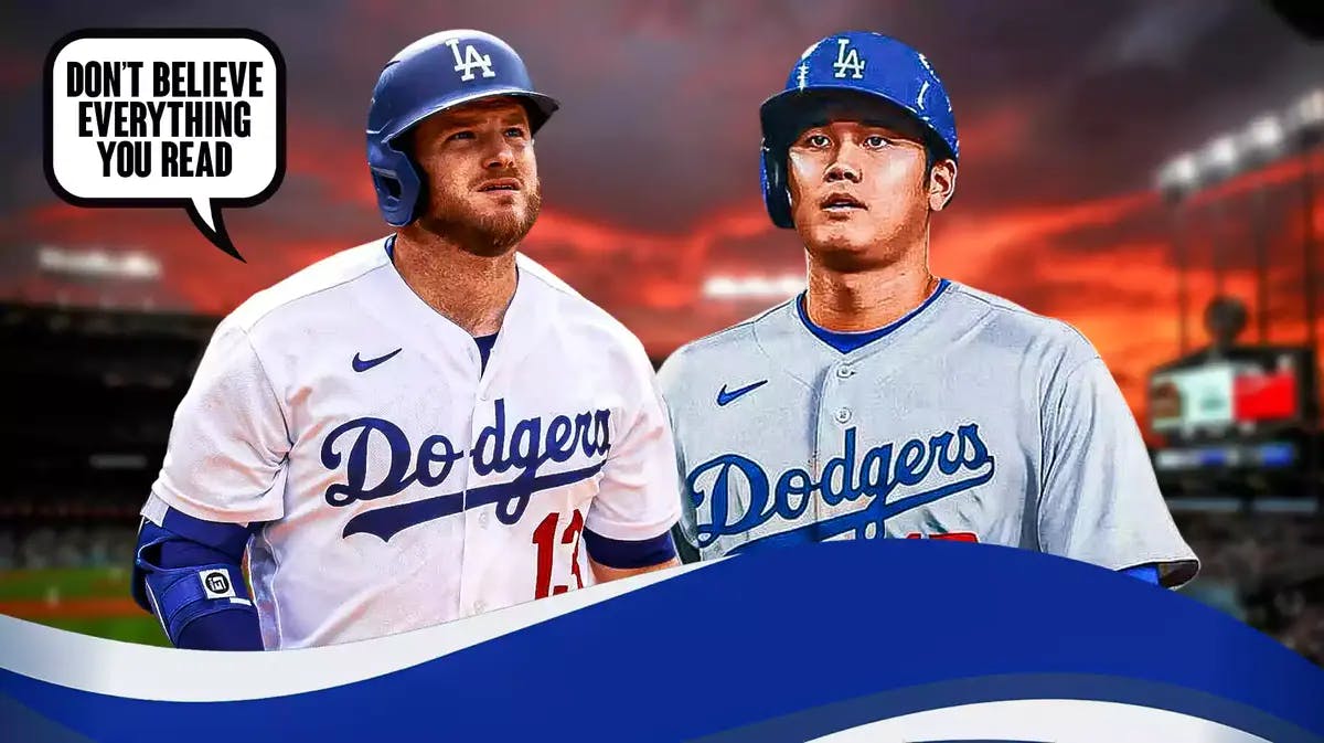 Max Muncy saying “don’t believe everything you read”, Shohei Ohtani in a Dodgers uniform.