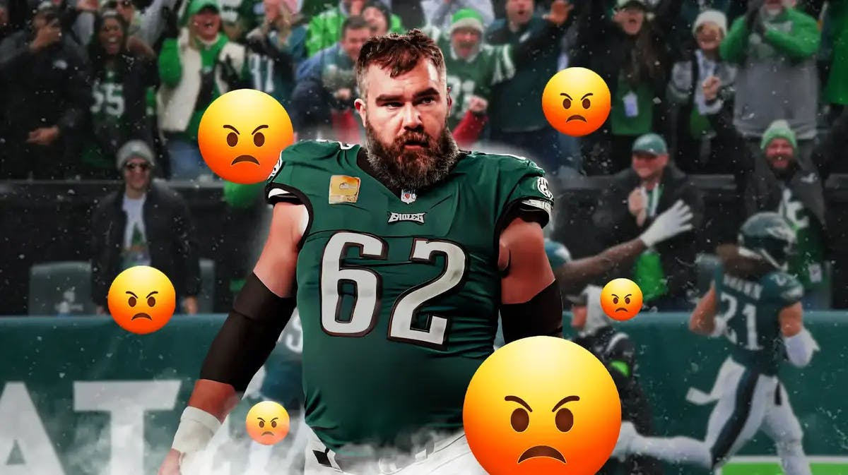 Eagles center Jason Kelce after a frustrating loss to the Cardinals.