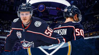 Buffalo executed its interest in Eric Robinson by trading for the veteran Blue Jackets wing amid the team's injury woes, Eric Robinson trade