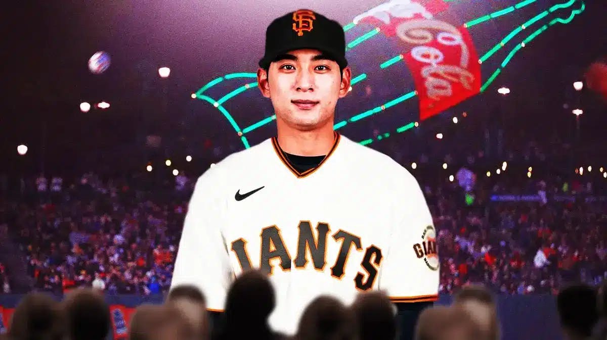 Jung Hoo Lee in San Francisco Giants jersey