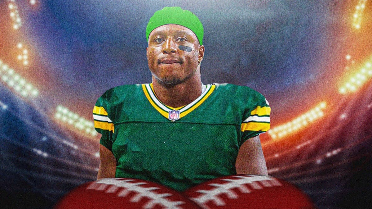 Kenyan Drake in a Packers jersey