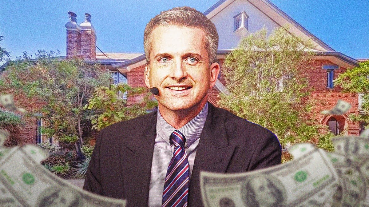 Bill Simmons in front of his house in Los Angeles.
