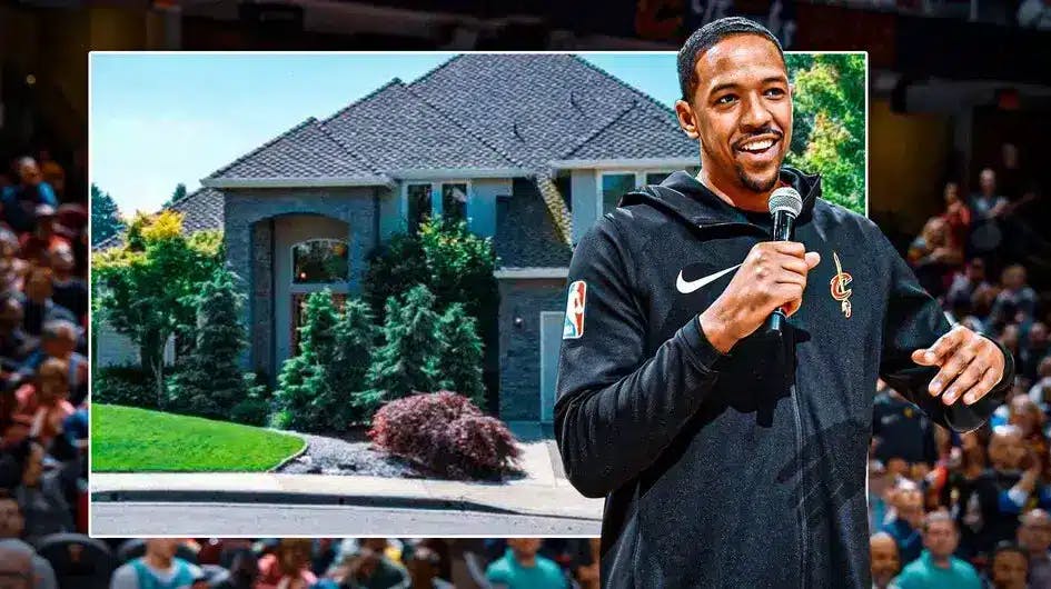 Channing Frye in front of his former home in Oregon.