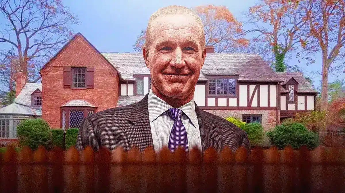 Chris Mullin in front of his former home in New York.