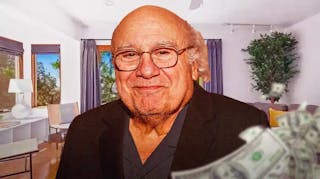 Danny DeVito in front of his home in Los Angeles.