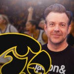 Jason Sudeikis helped fuel the Iowa women's basketball team's win against the Bowling Green Falcons with his famous Ted Lasso dance.