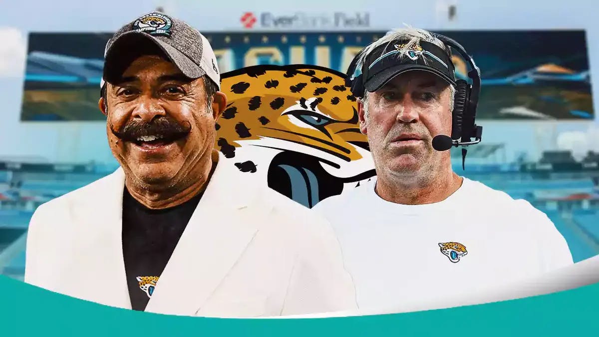 Jacksonville Jaguars owner Shad Khan and head coach Doug Pederson