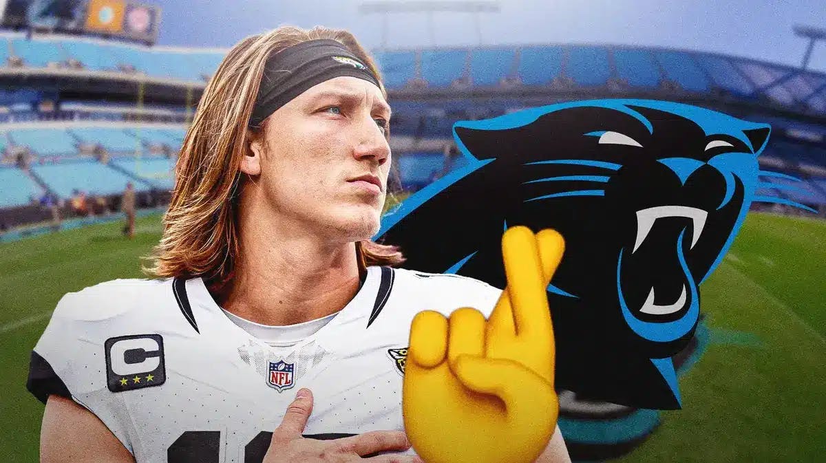 Jaguars QB Trevor Lawrence, who is questionable with an injury for Week 17 vs the Panthers.