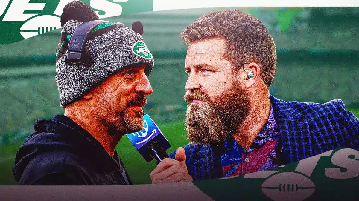 Ryan Fitzpatrick comically took heed of Aaron Rodgers vaccination advice before the Jets Thursday Night Football game against the Browns.