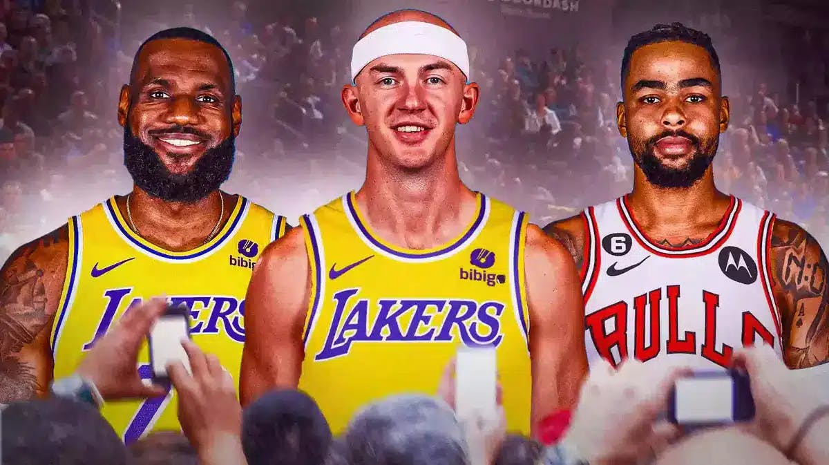 Lakers, D'Angelo Russell, Alex Caruso, LeBron James, Anthony Davis, Rui Hachimura