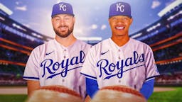 Lucas Giolito and Marcus Stroman pitching in Royals unis