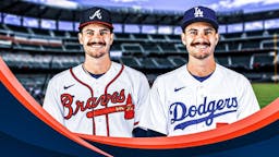 Dylan Cease in a Dodgers jersey, Dylan Cease in a Braves jersey