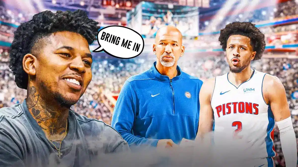 Nick Young asking Detroit “Bring me in”, Cade Cunningham and Monty Williams looking curious