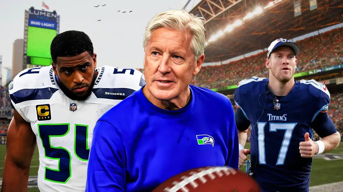 Seahawks Geno Smith mentor Pete Carroll with Bobby Wagner after win over Titans