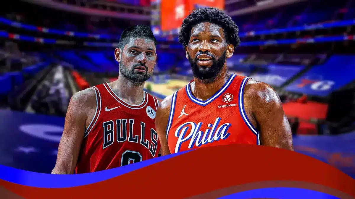 Joel Embiid nearly dropped Nikola Vucevic with a crossover during the second quarter of the Sixers-Bulls game.