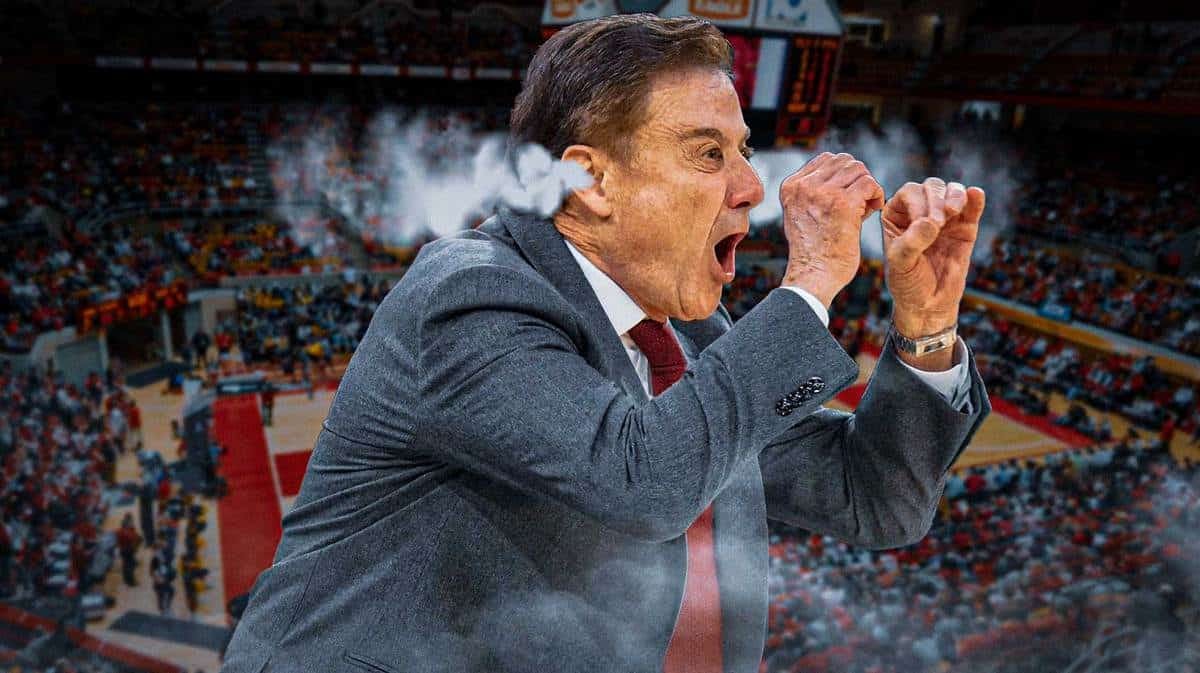 Rick Pitino angry with smoke coming out of ears
