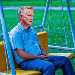 Warriors' Steve Kerr as the sad pablo escobar meme