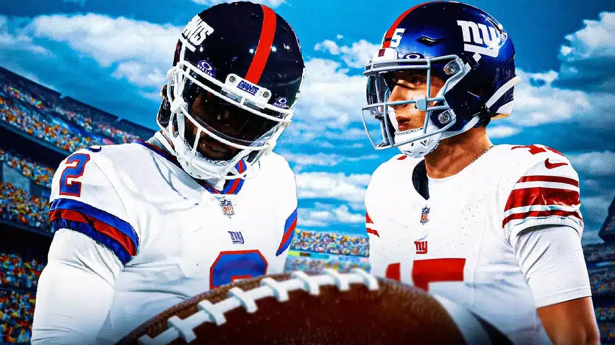 New York Giants QB's Tyrod Taylor and Tommy DeVito