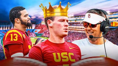USC football Miller Moss Lincoln Riley and Caleb Williams amid Holiday Bowl win over Louisville