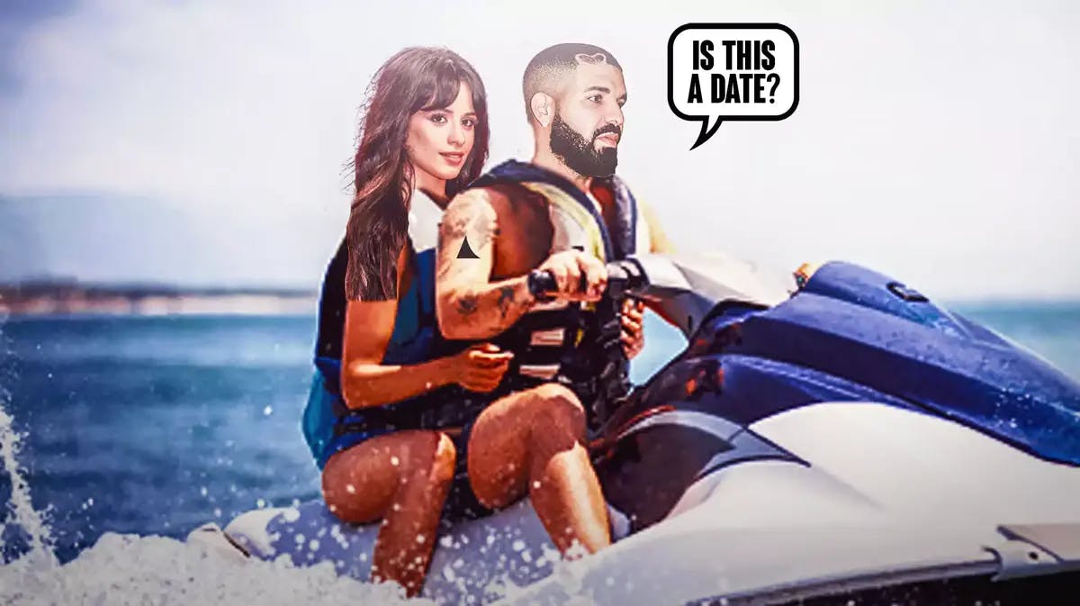 Drake and Camila Cabello ride a jet ski together, and Drake asks "Is this a date?"