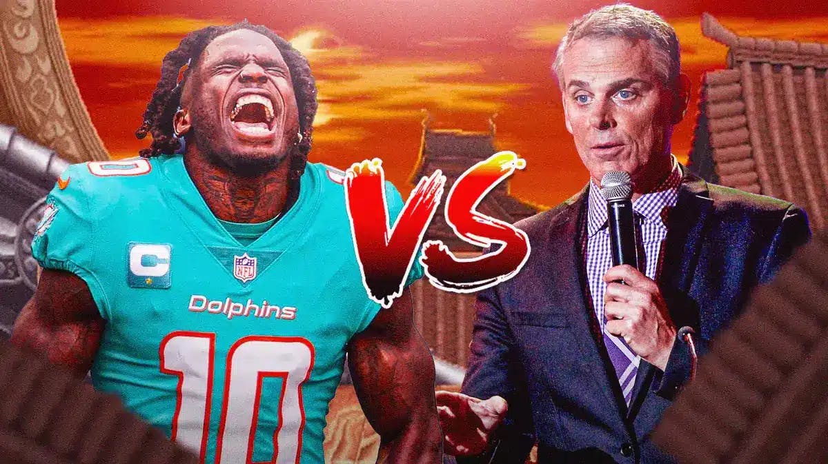 A budding rivalry between Miami Dolphins wide receiver Tyreek Hill and Fox Sports' Colin Cowherd