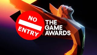 game awards banned, people banned game awards, game awards, matan even, key art for The Game Awards with a No Entry sign over the logo