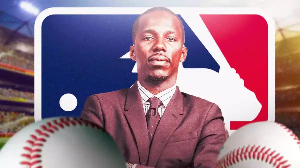 Rich Paul with the MLB logo in background