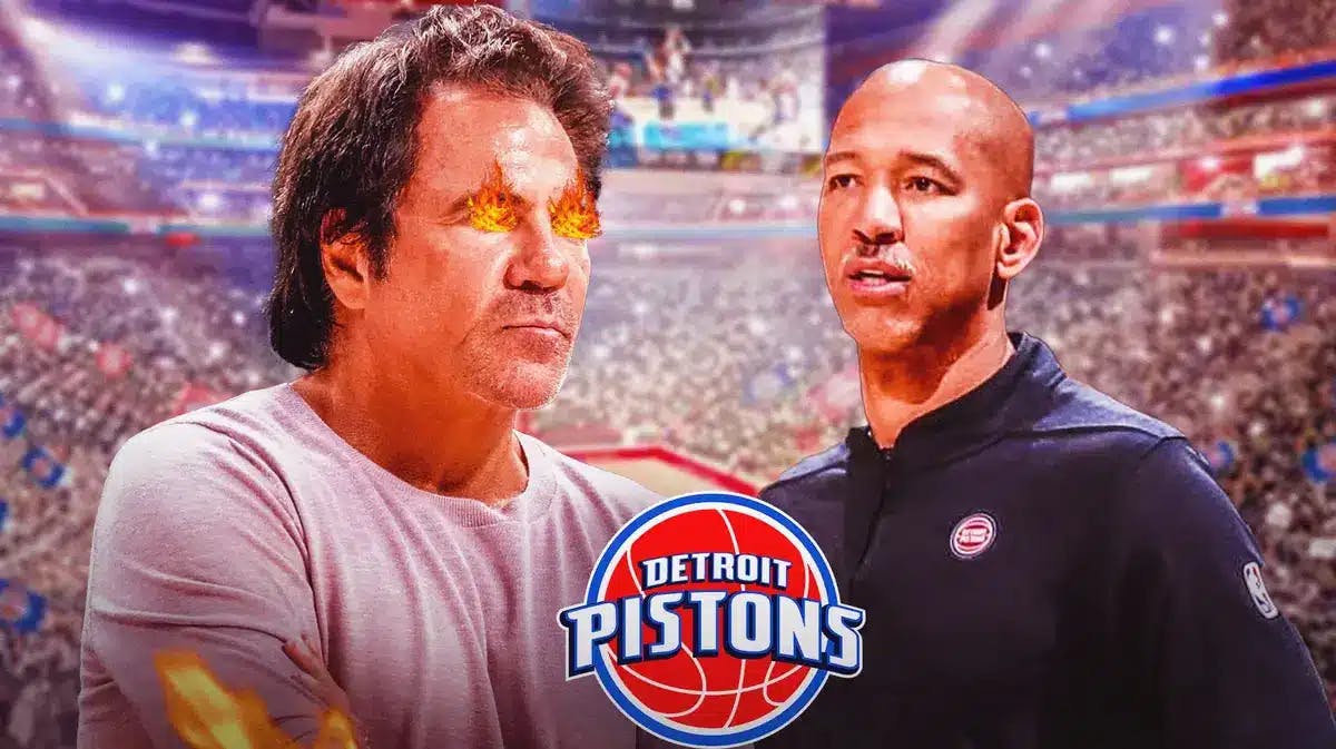 Pistons owner Tom Gores and coach Monty Williams