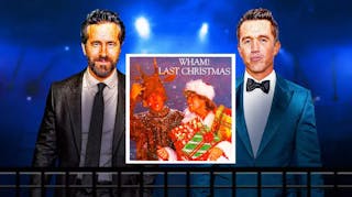 Ryan Reynolds and Rob McElhenney rang in the holidays with the help of fan-edited photos based on Wham.