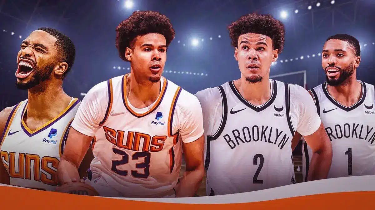 Nets fixtures Mikal Bridges and Cam Johnson began their careers with the Suns
